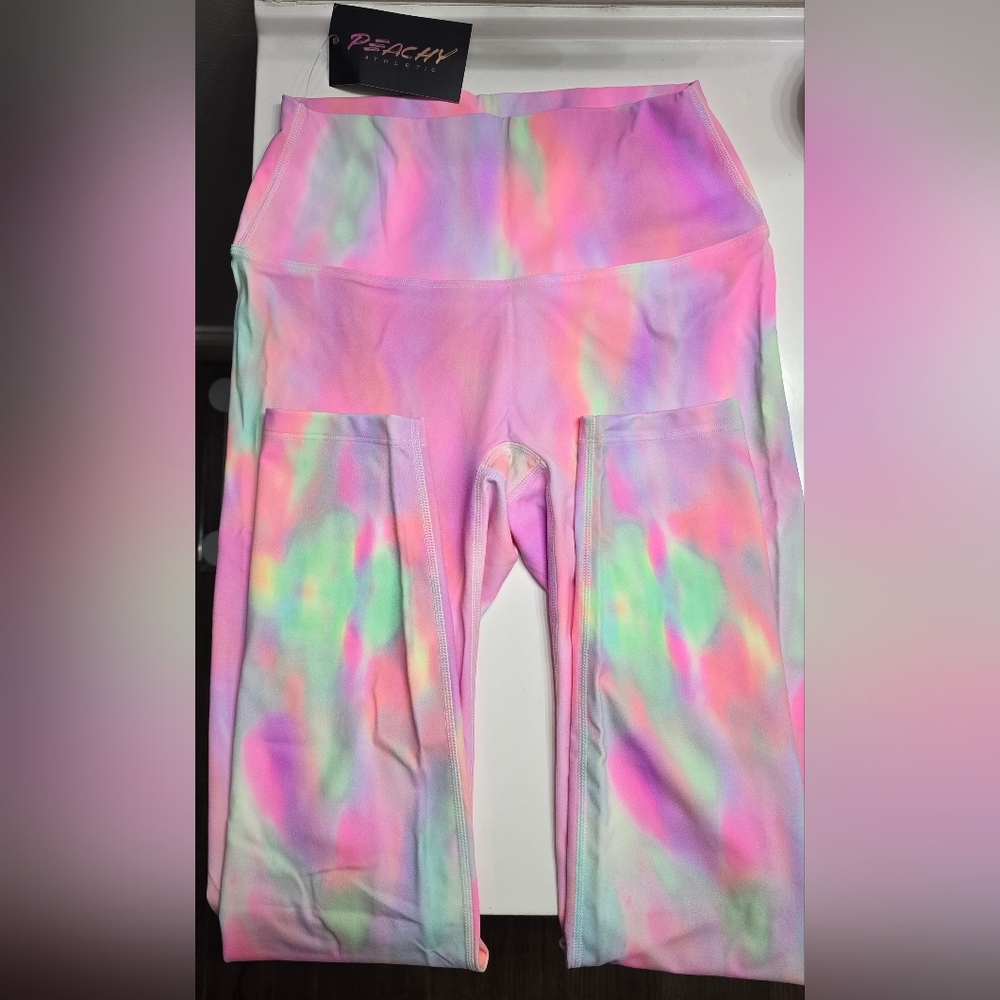 Peachy Athletic Elysium Performance Leggings - Fantasy Pink - Medium - Picture 2 of 4